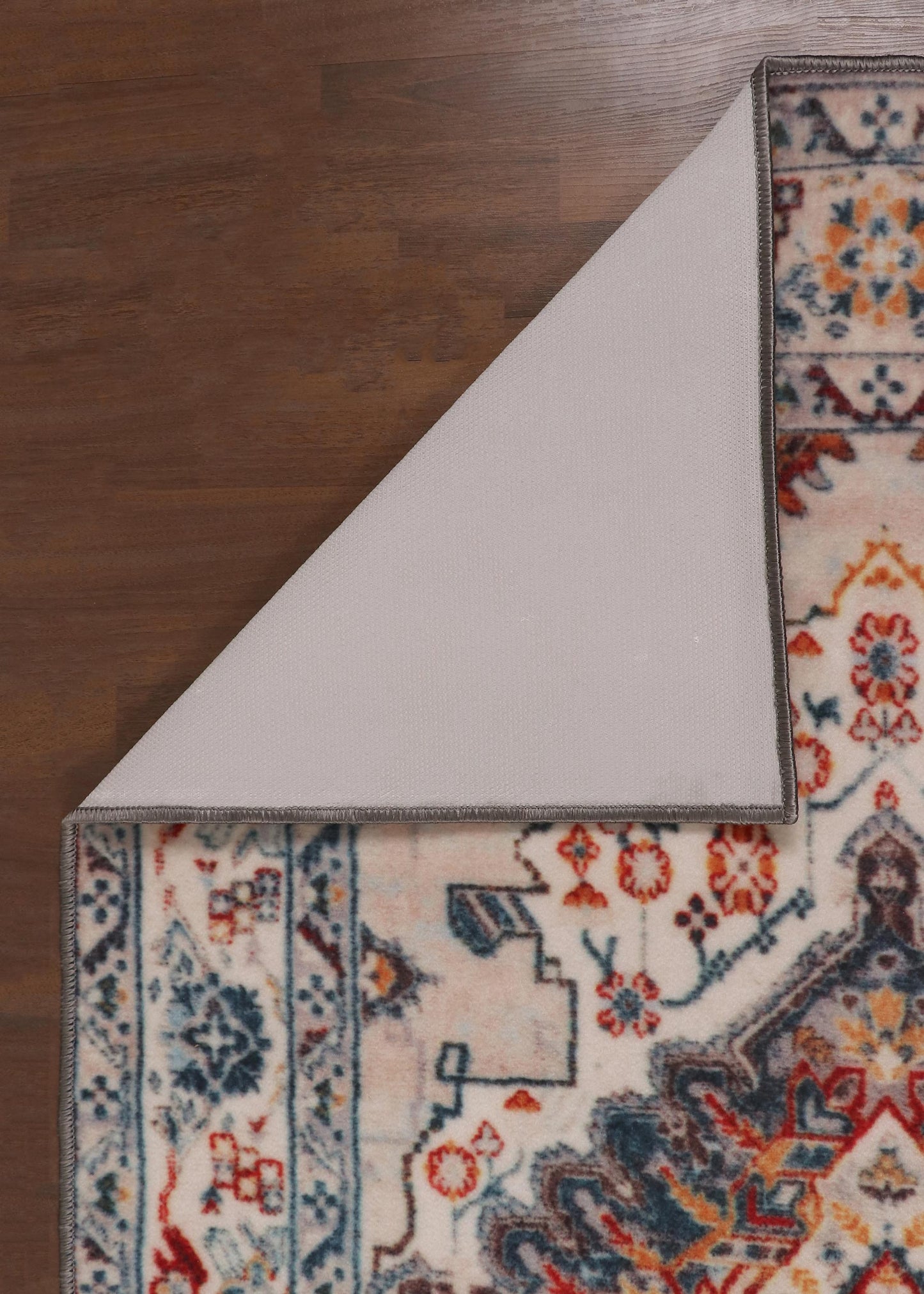 Multi Color Medallion Print Rug