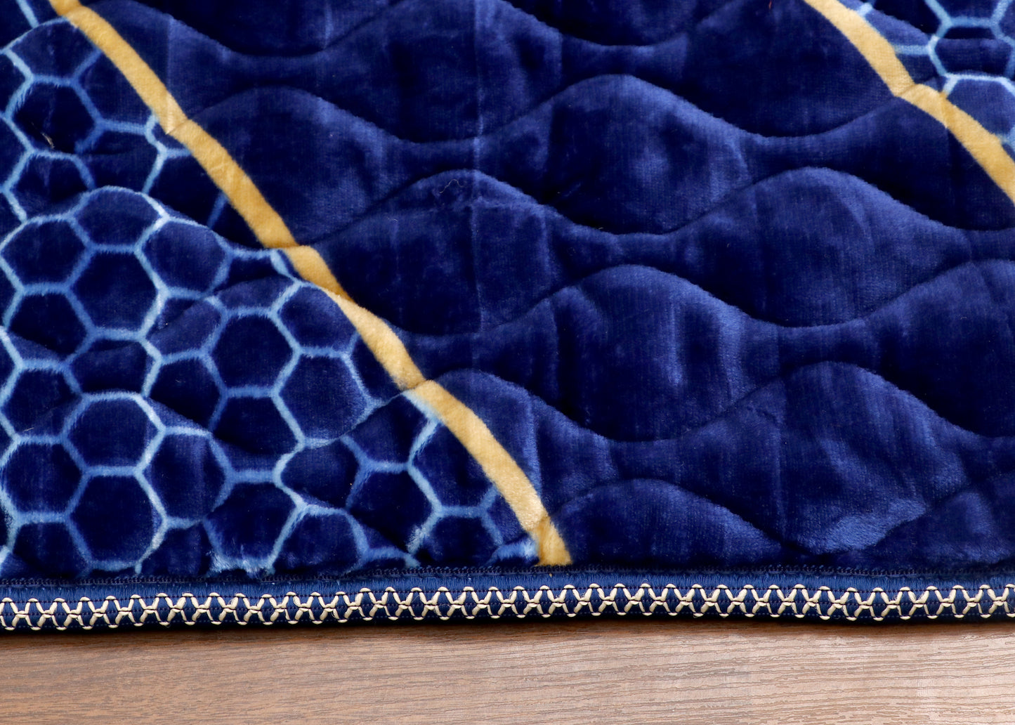 Blue Velvet Quilted Prayer Mat