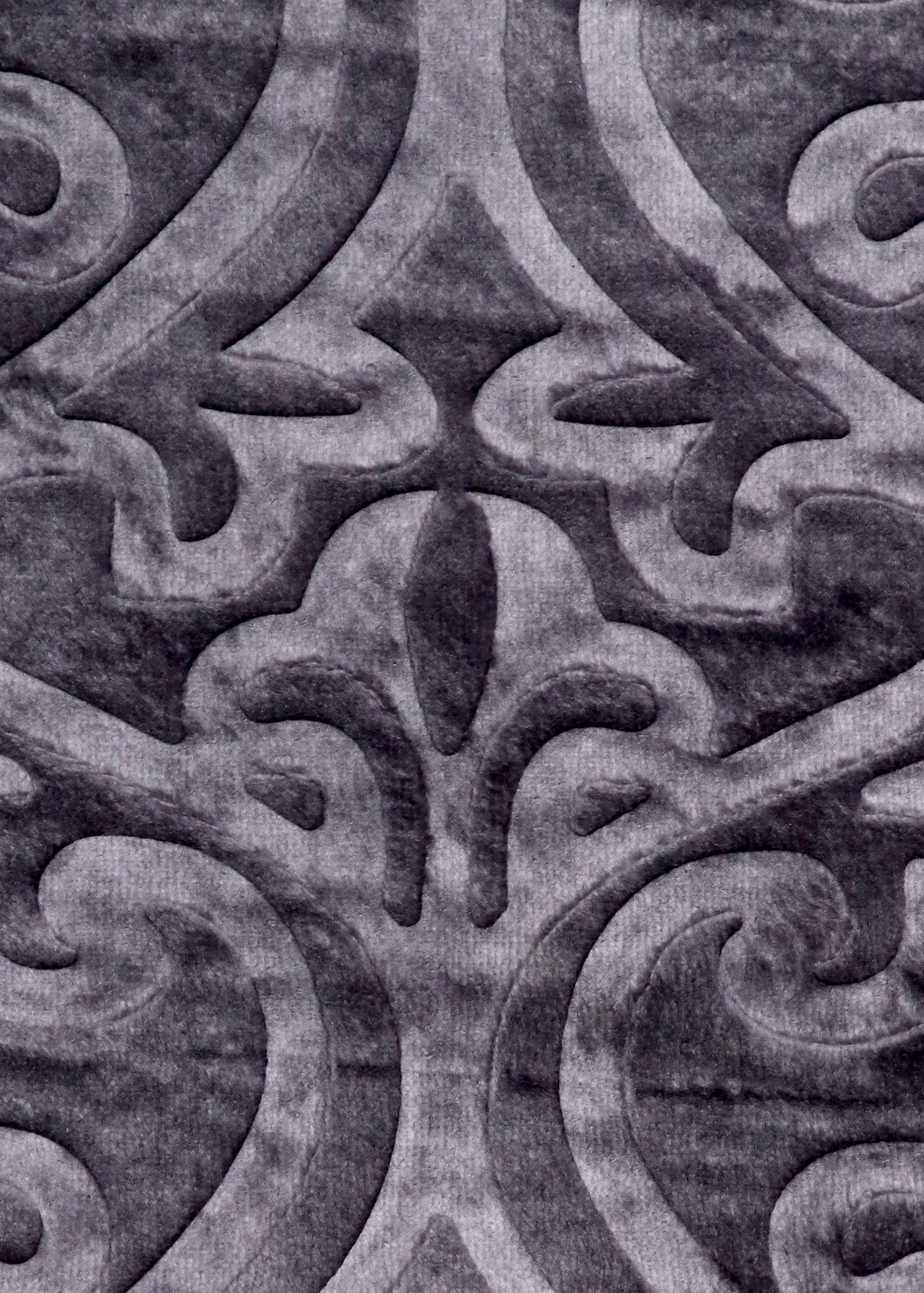 Dark Grey Mihrab Velvet Prayer Mat