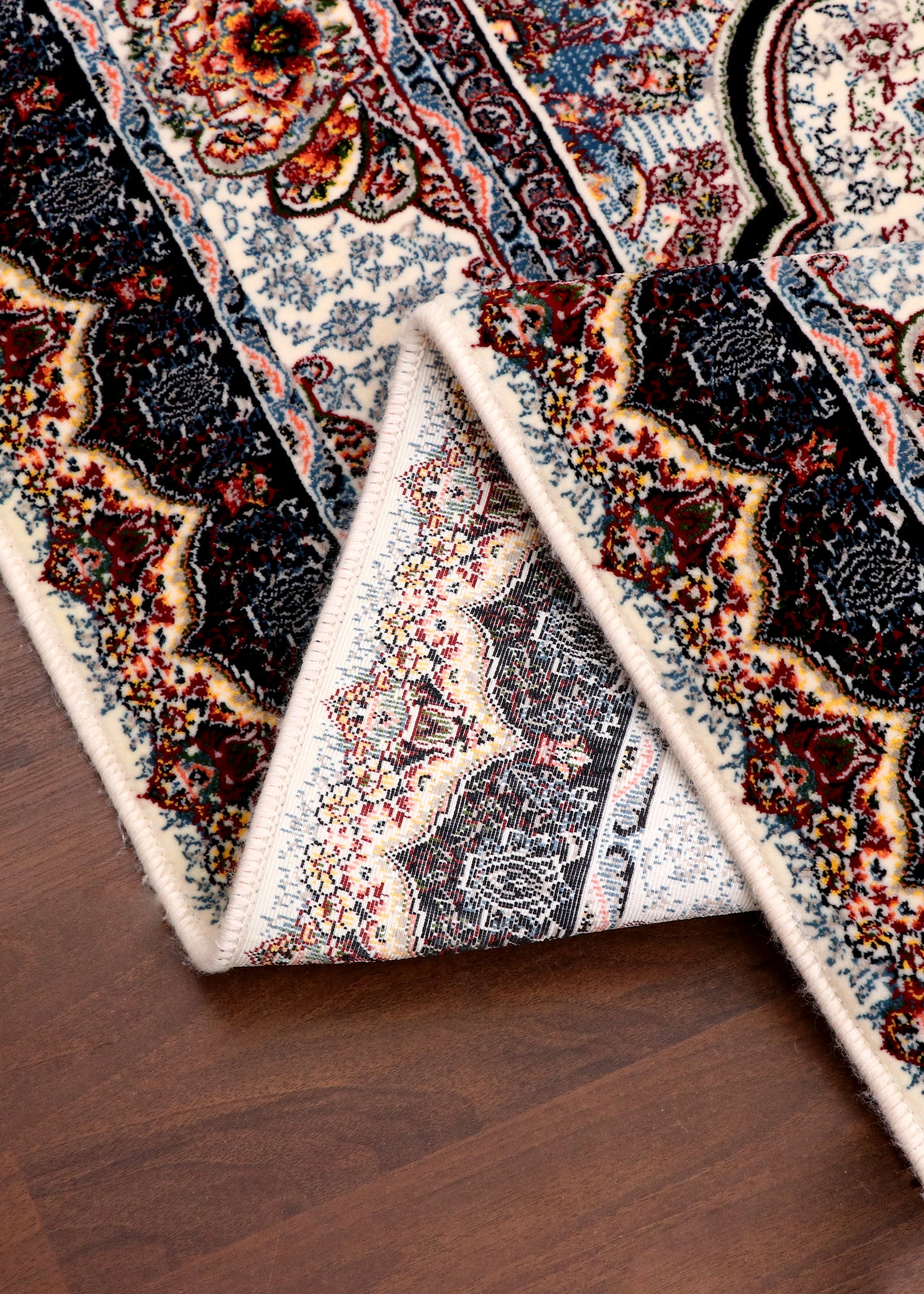 Tabriz Ivory and Indigo