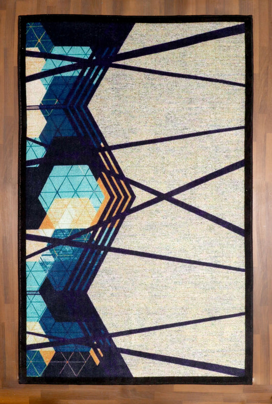 Tuffted Geometric Abstract Rugs