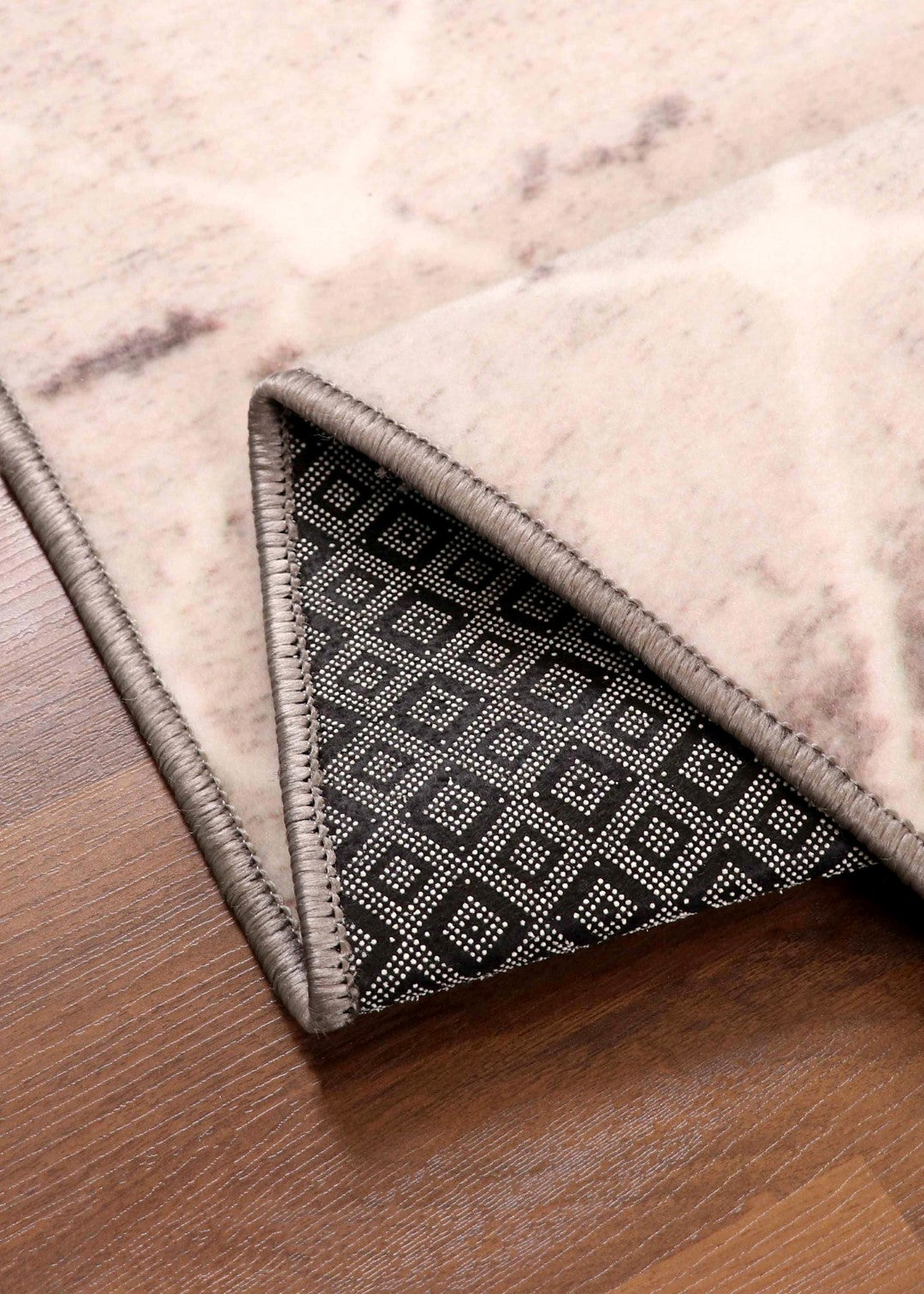 Modern Graphite Trellis Rug