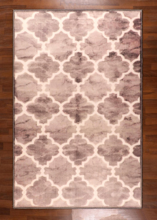 Chic Charcoal Trellis Rug