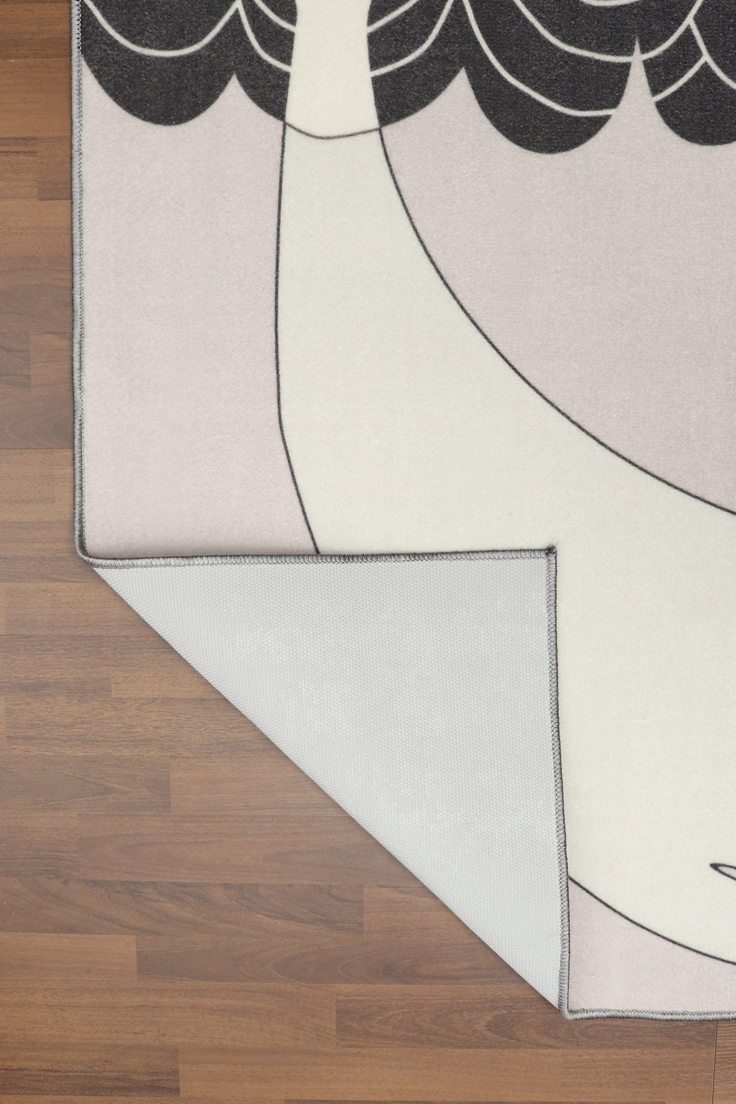 Multi Color Whale With Sea Ship Print Rug