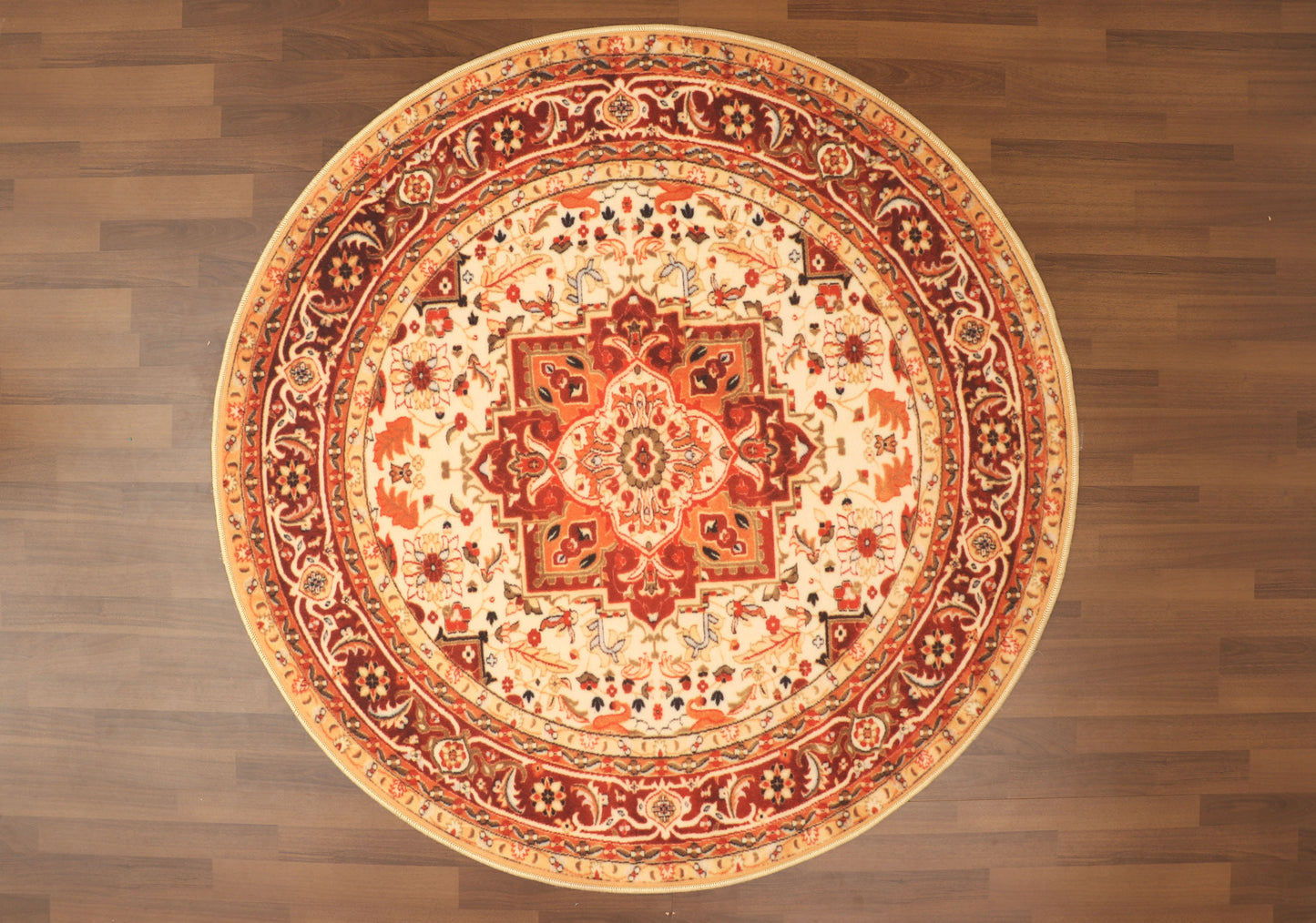 Multi Color Geometric Print Rug