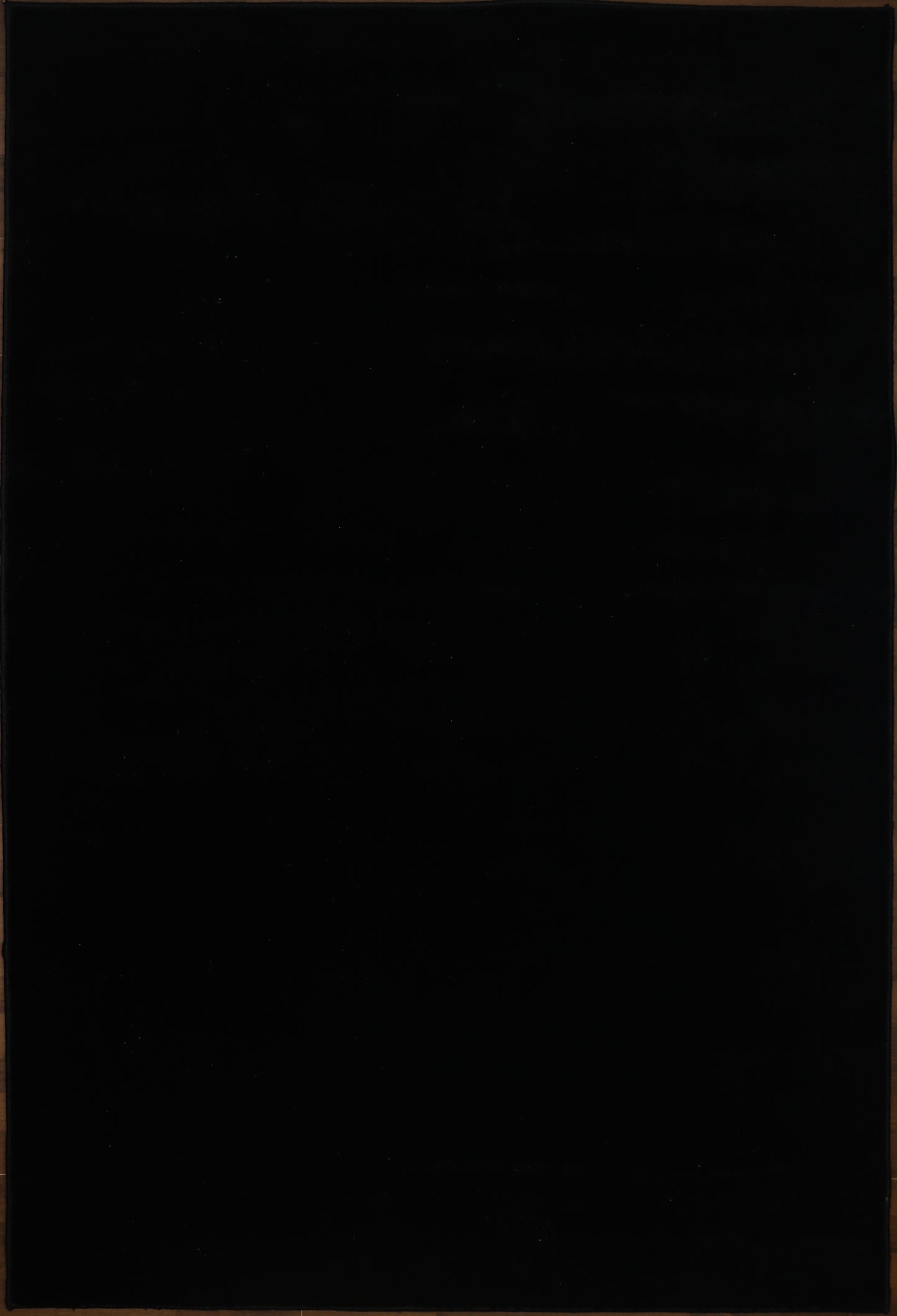 Black Plain Rug