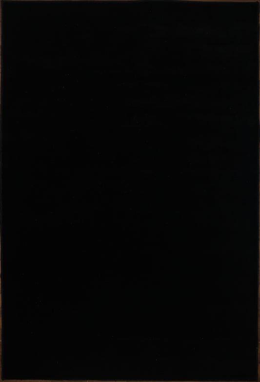 Black Plain Rug