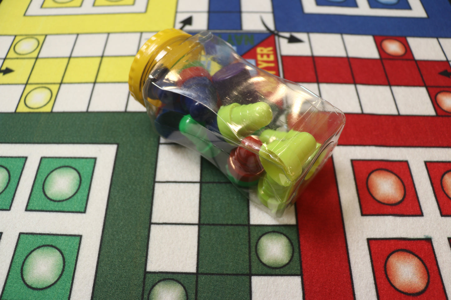 Ludo Mat With Tokens & Dice