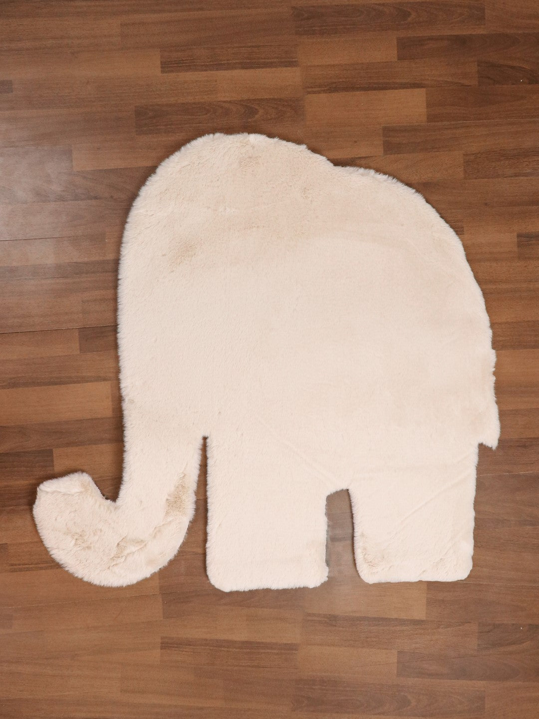 Beige Elephant Shape Rug