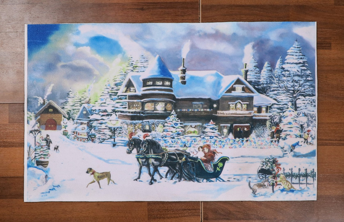 Mountain in Winter Print