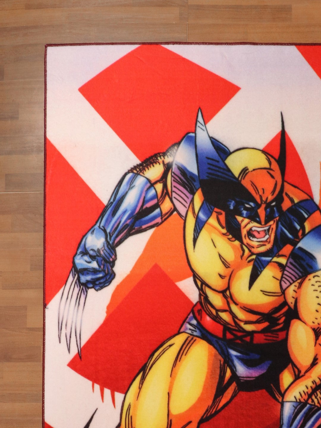 Multi Color Wolverine X-Men Print Rug