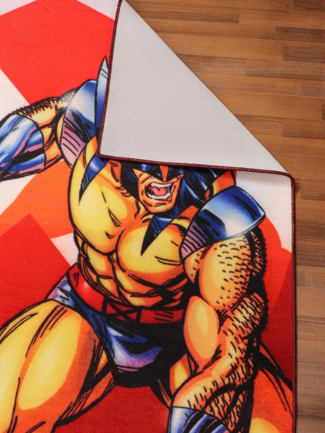 Multi Color Wolverine X-Men Print Rug