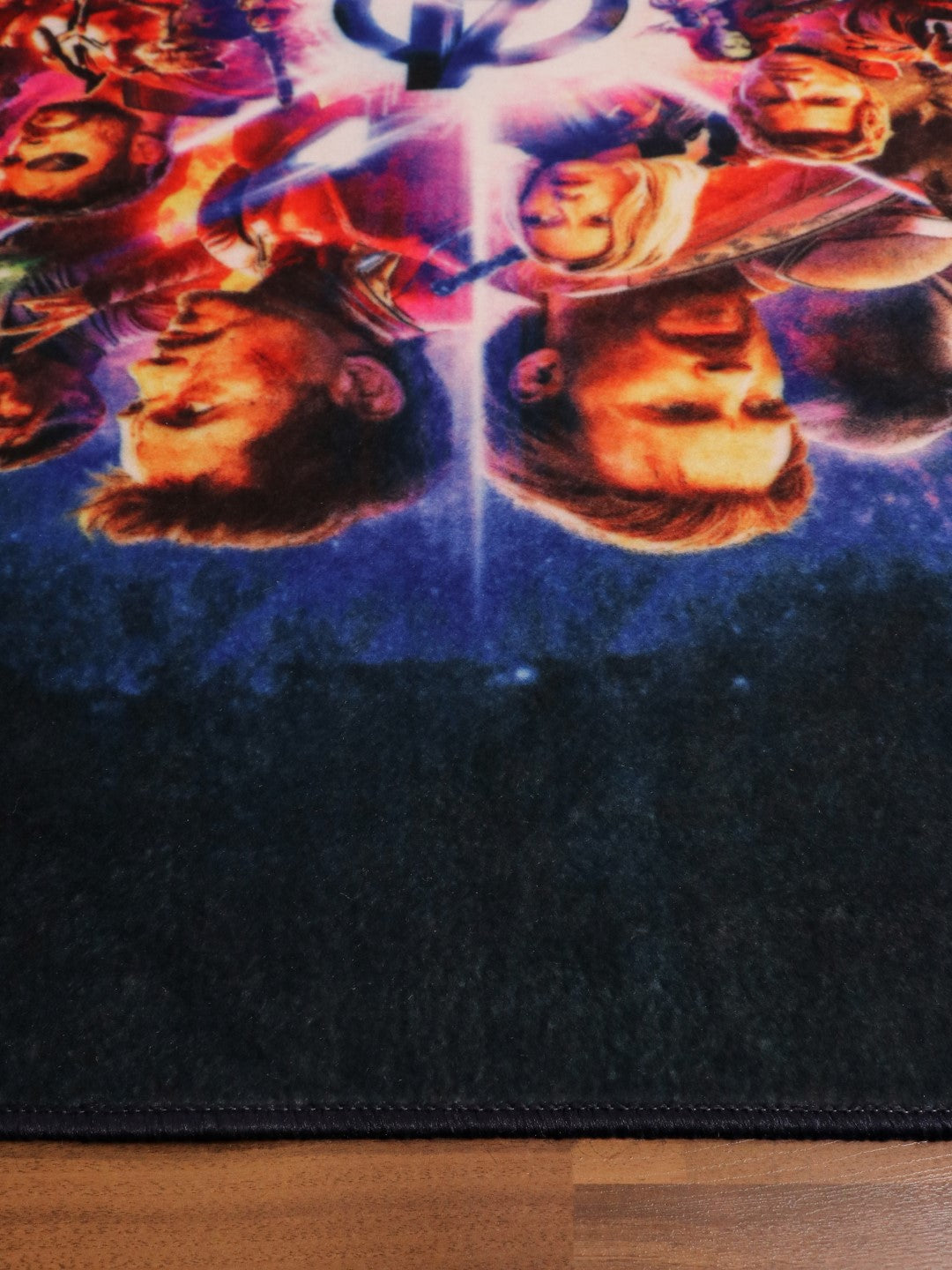 Multi Color Avengers Team Print Rug