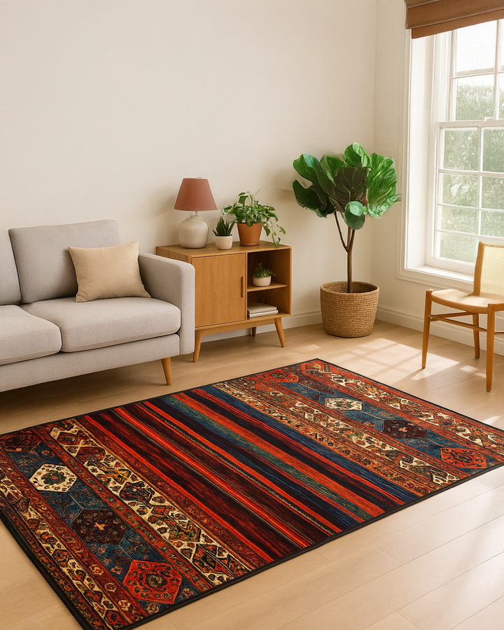 Multi Color Kazak Print Rug