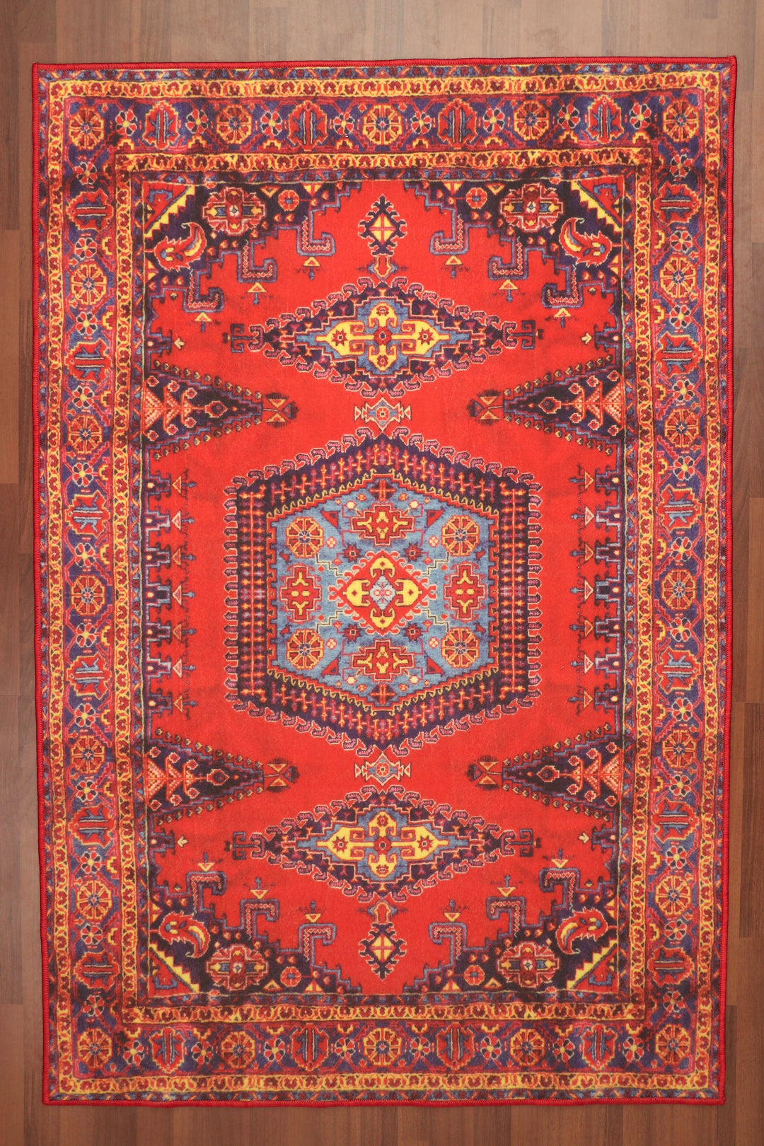 Multi Color Tribal Print Rug