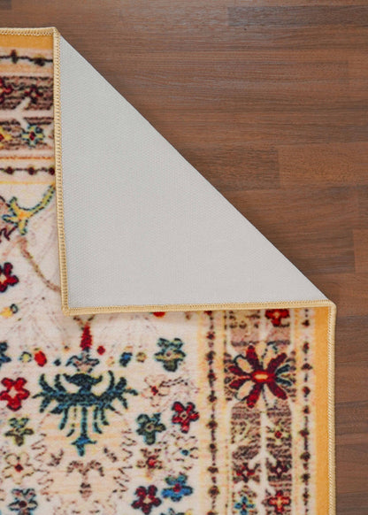Multi Color Floral Print Rug