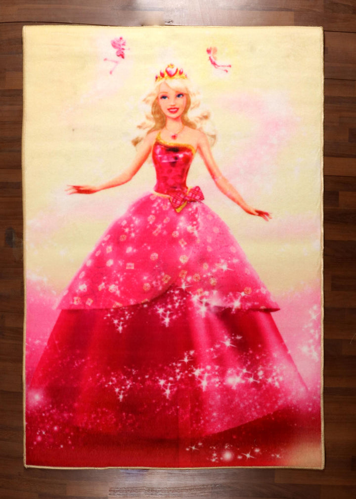 Cartoon Barbie Floor Rug – Room Decor for Kids