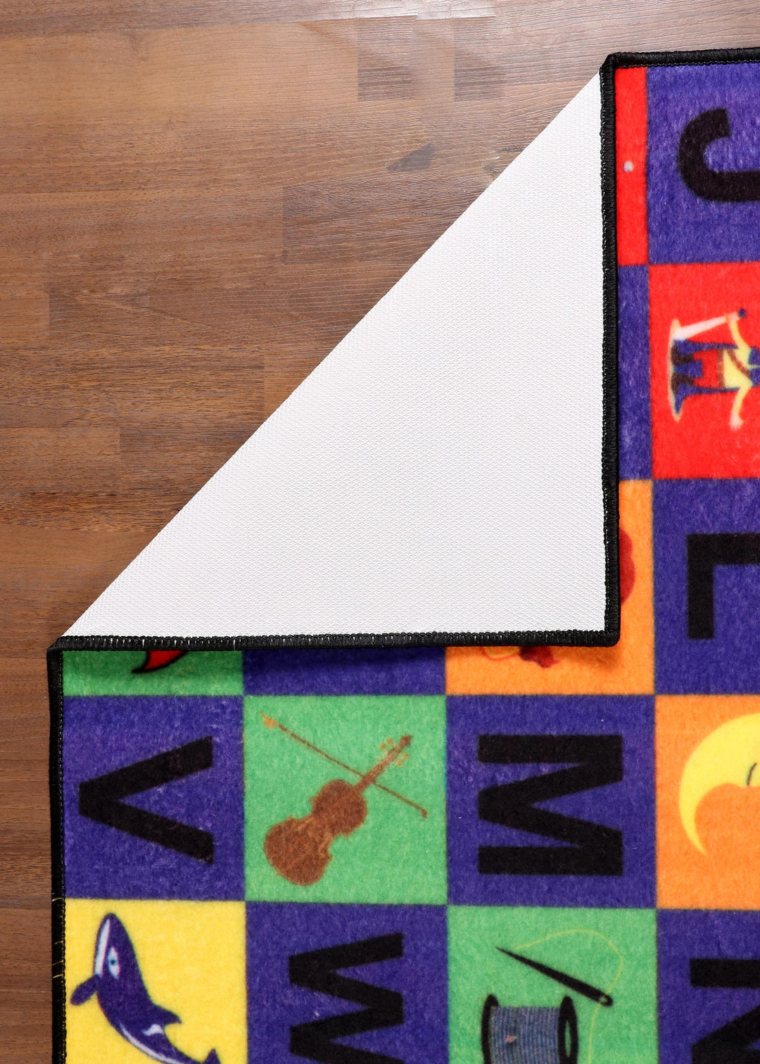 Blocks of Fun Rectangular ABC Rug for Kids