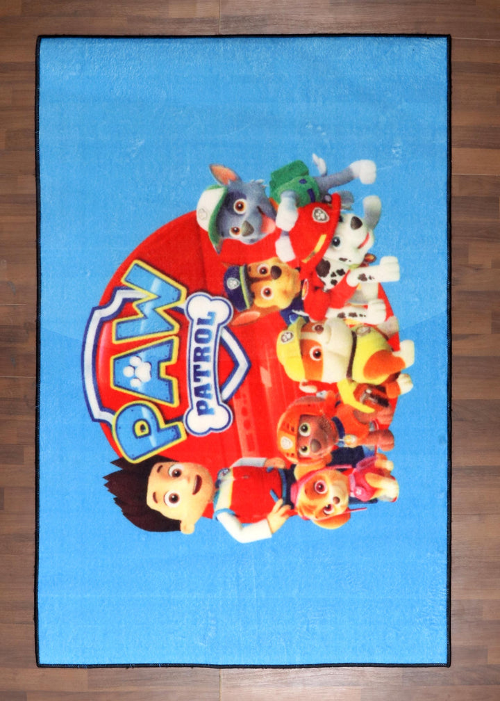 Paw Patrol Rug For Kids - Non-Woven with TPR Backing