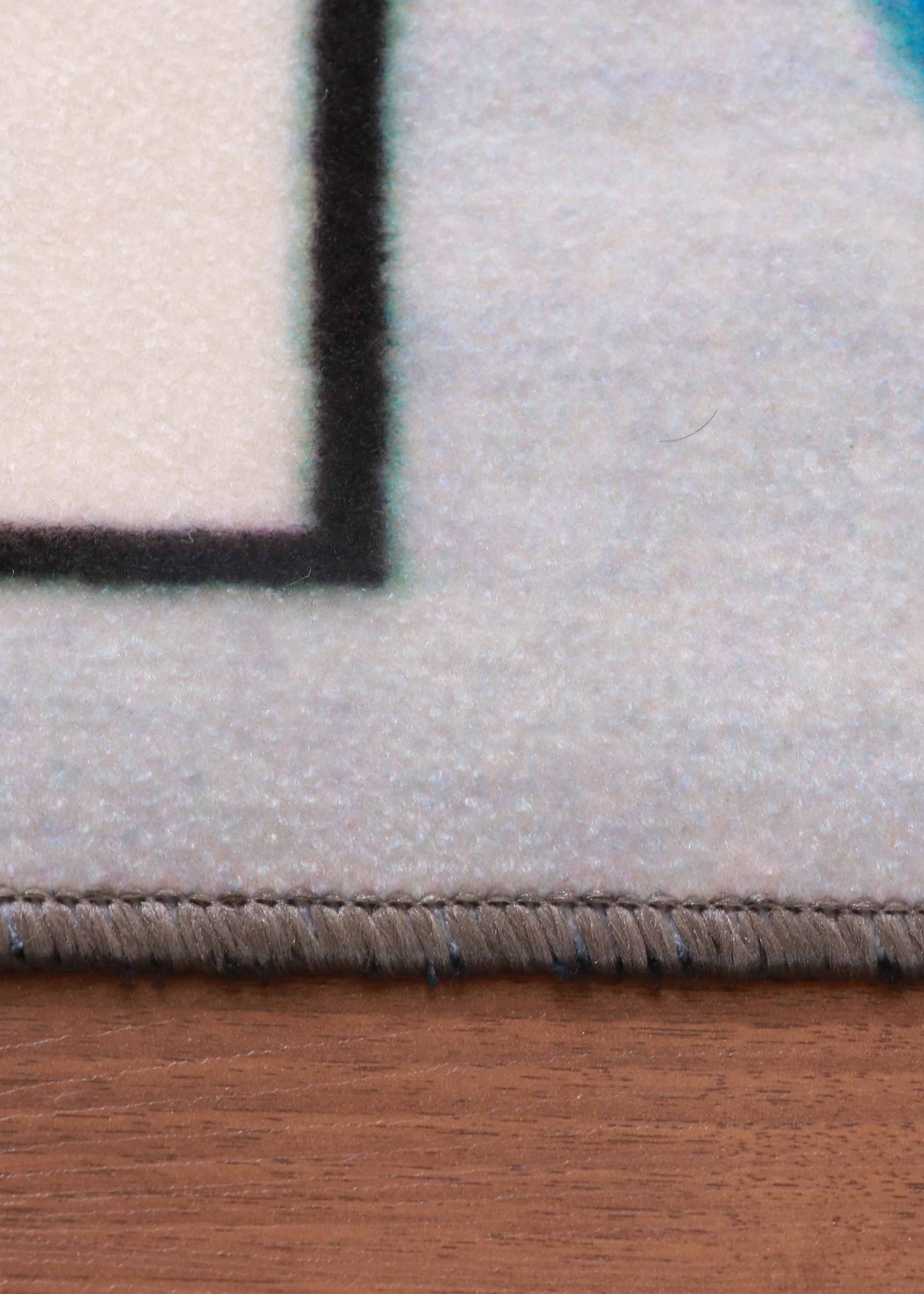 Multi Color Counting Drawing Print Rug