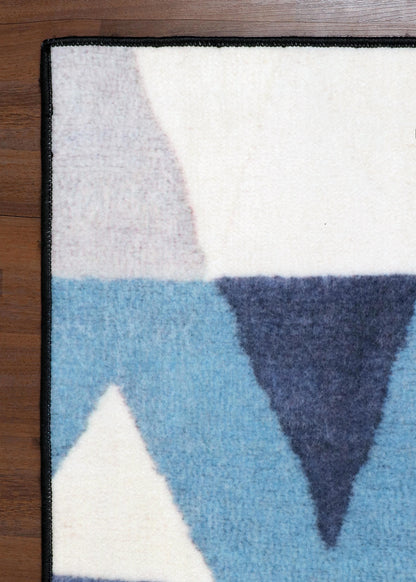Multi Color Geometric Print Runner