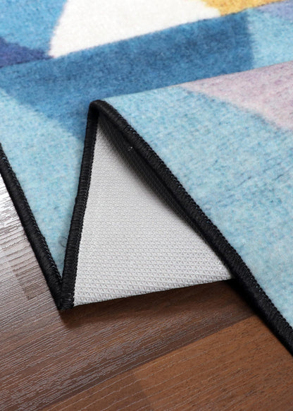 Multi Color Geometric Print Runner