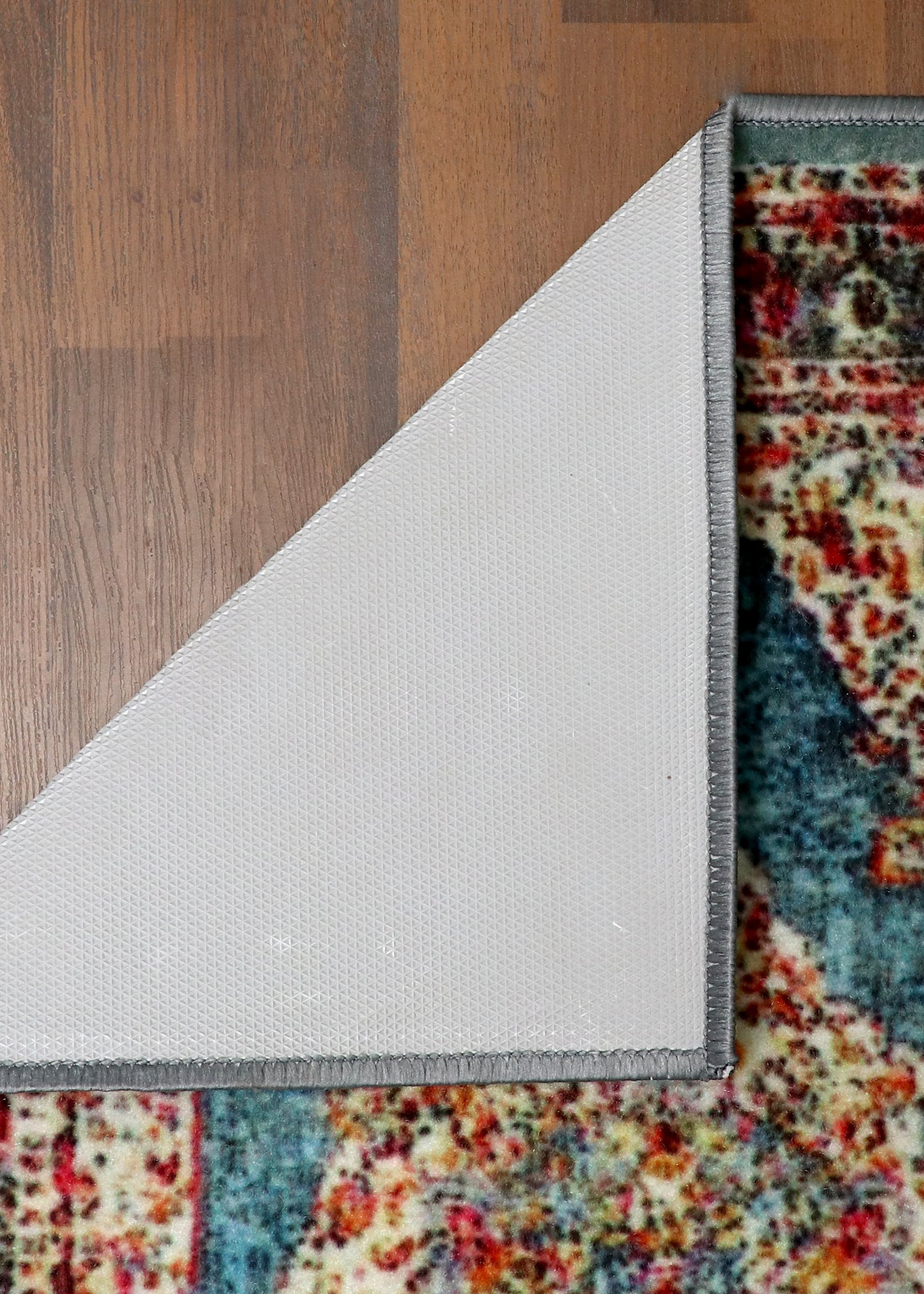 Faded Teal Medallion Rug