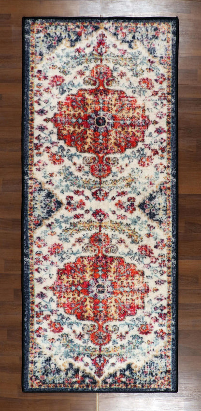Multi Color Floral Print Runner