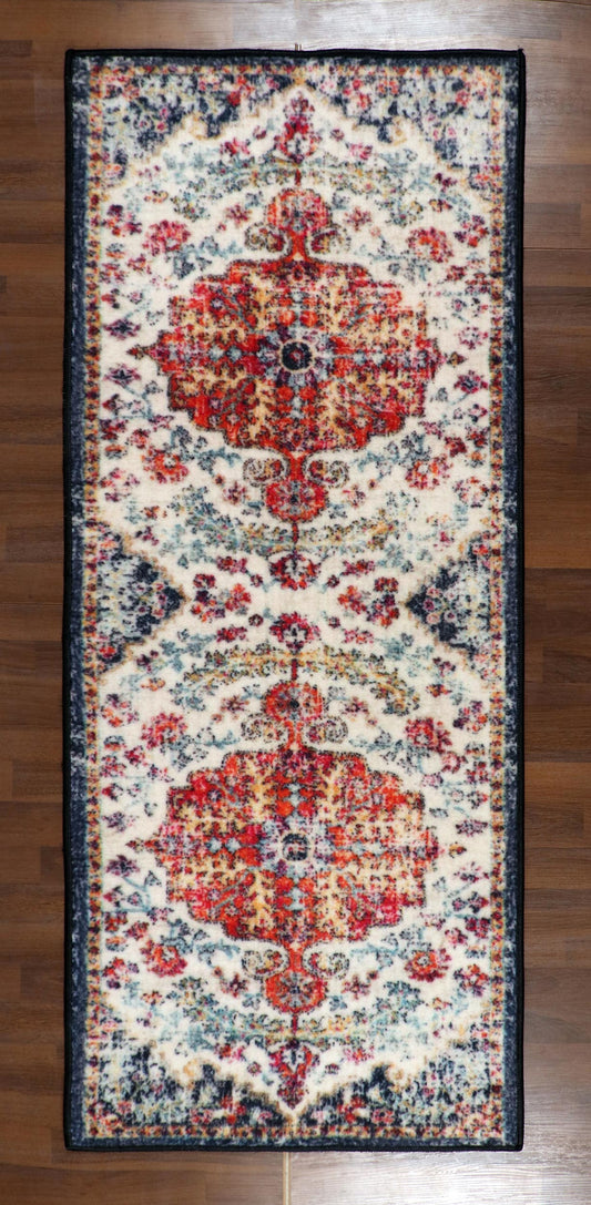 Multi Color Floral Print Runner