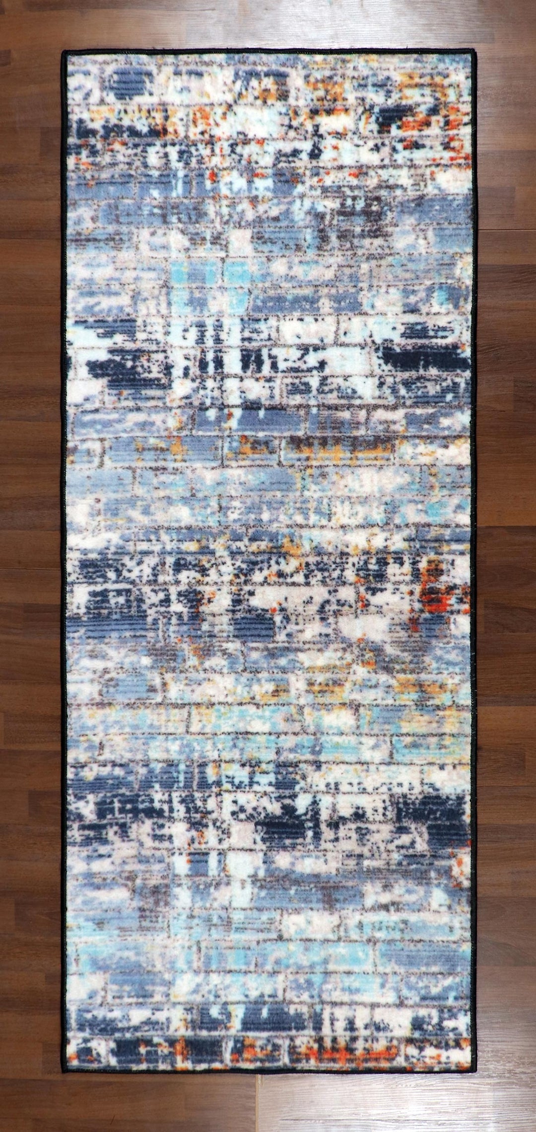 Multi Color Abstract Print Runner