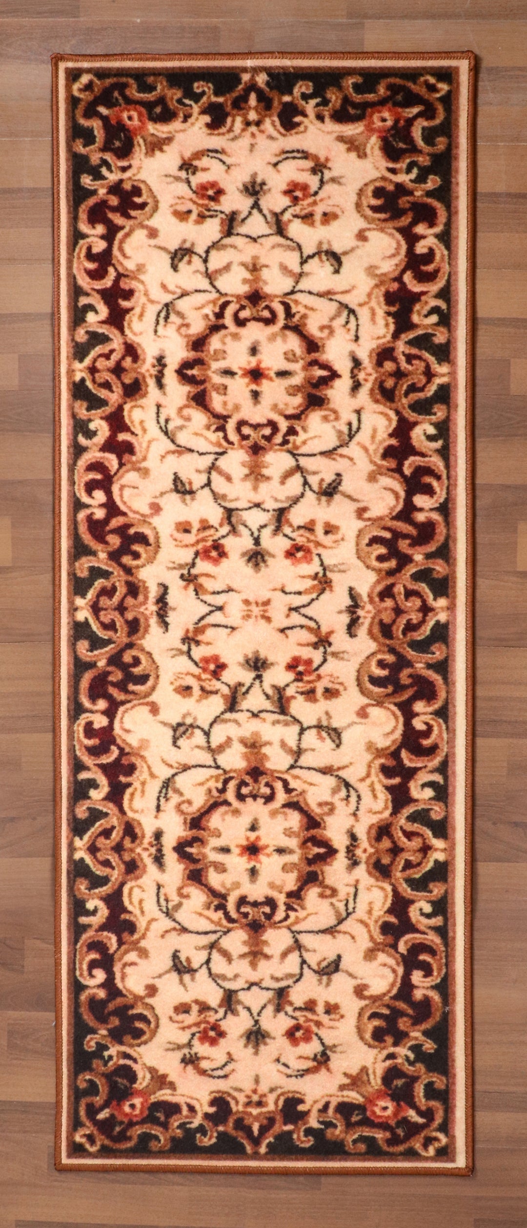 Multi Color Traditional Floral Print Runner