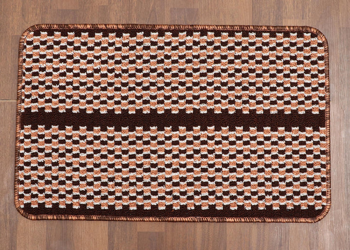 Tufted Door Mat with dot felt back