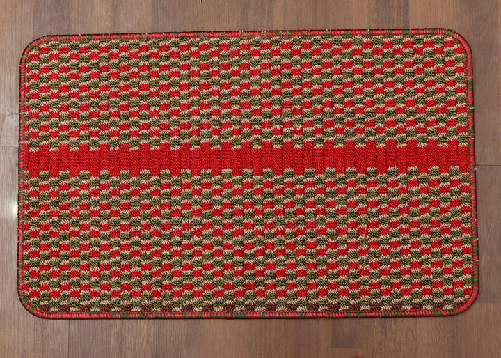 Tufted Door Mat with dot felt back