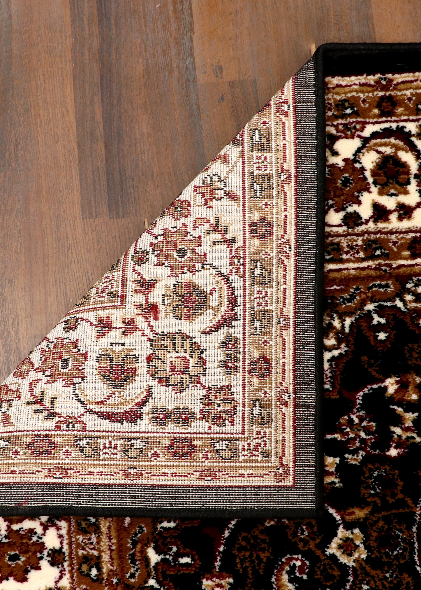 Midnight Vine Medallion Woven Rug