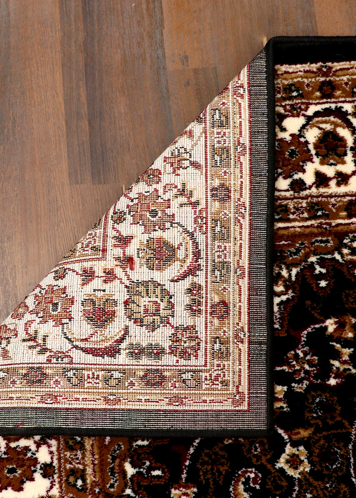 Midnight Vine Medallion Woven Rug