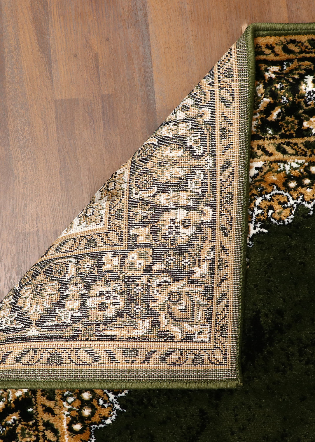 Deep Green Vintage Medallion Rug