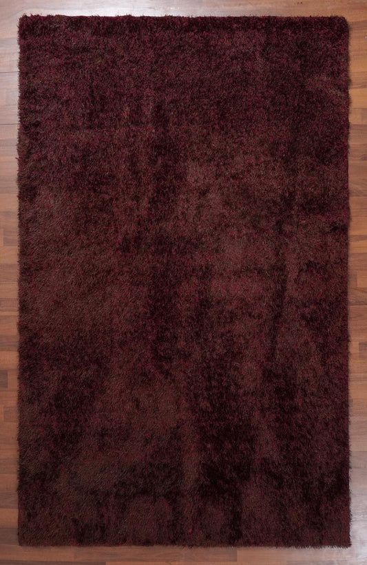 Maroon Shaggy Rug