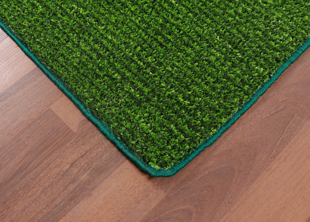 Striped Artificial Grass Door Mat