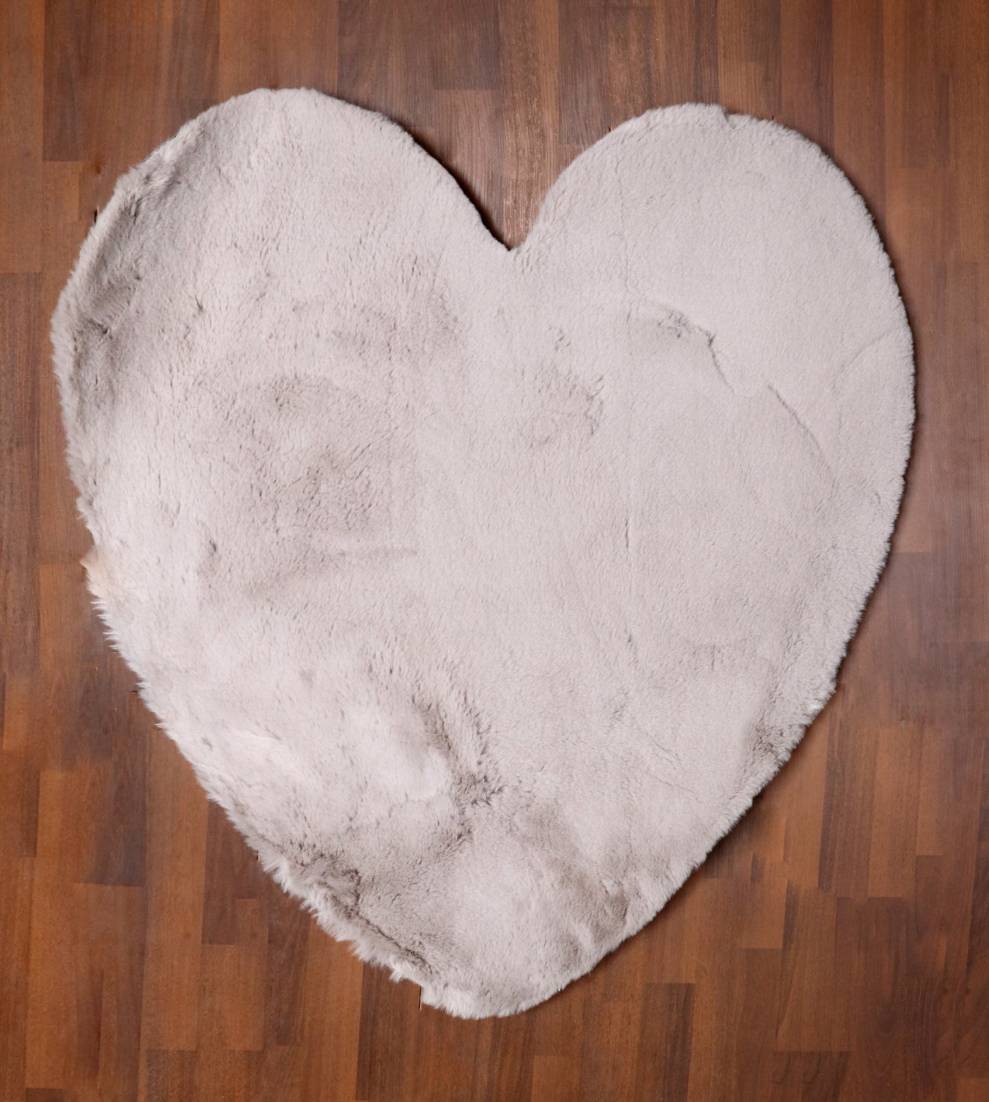 Gray Heart Shape Rug