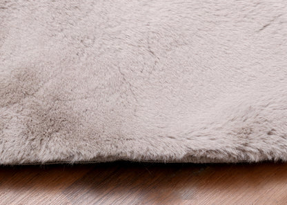 Gray Heart Shape Rug