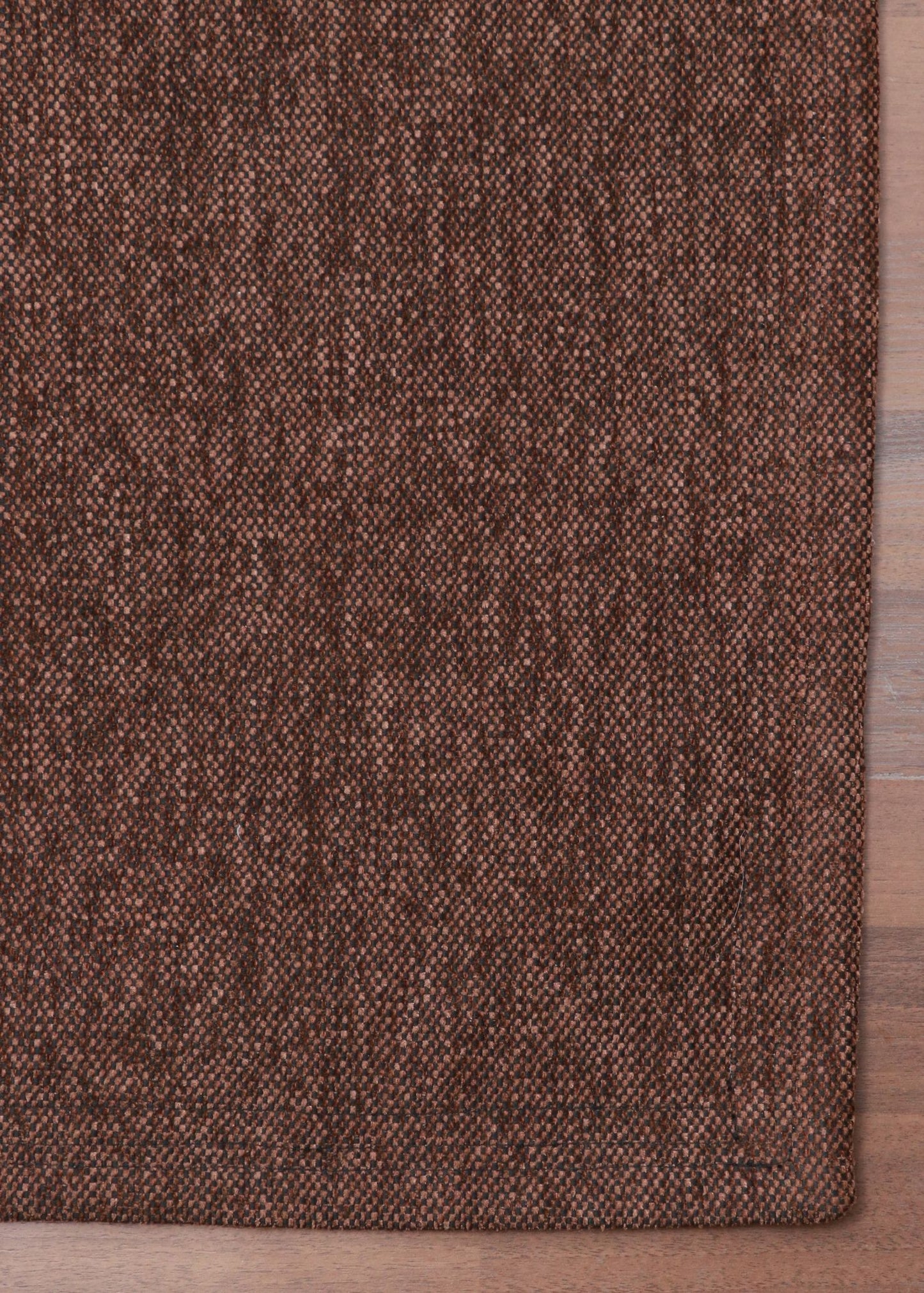 Dark Brown & Black Plain Weave Rug