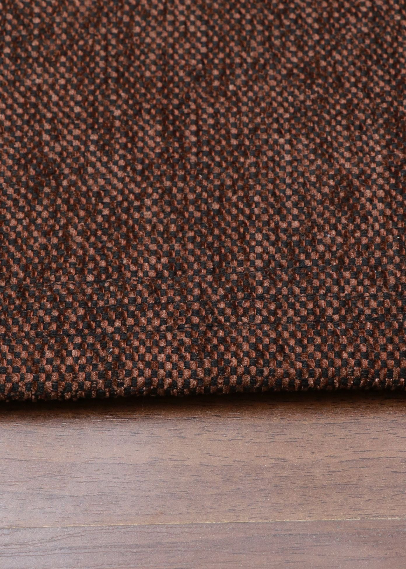 Dark Brown & Black Plain Weave Rug
