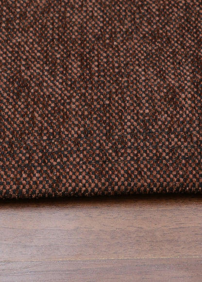 Dark Brown & Black Plain Weave Rug