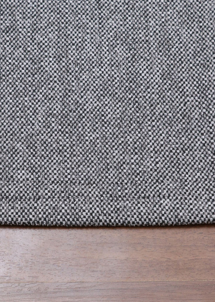 Gray & Black Weave Plain Rug