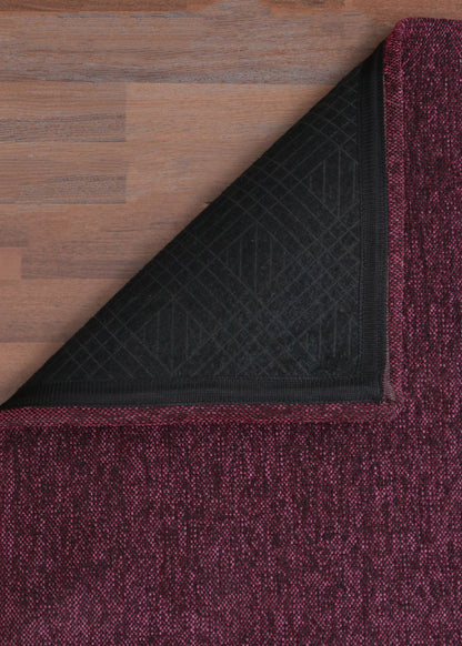 Purple Plain Weave Rug