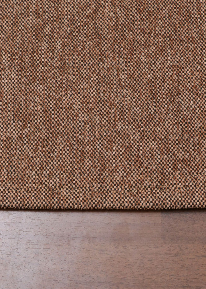 Copper & Black Plain Weave Rug