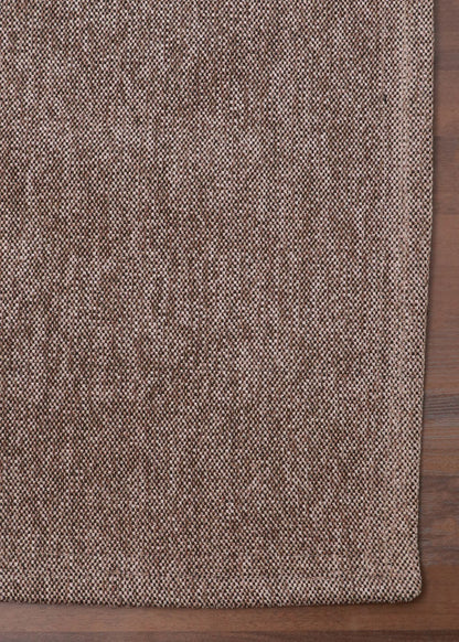 Brown Plain Weave Rug