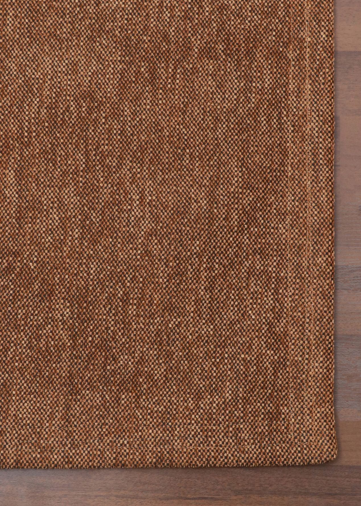 Golden & Black Plain Weave Rug