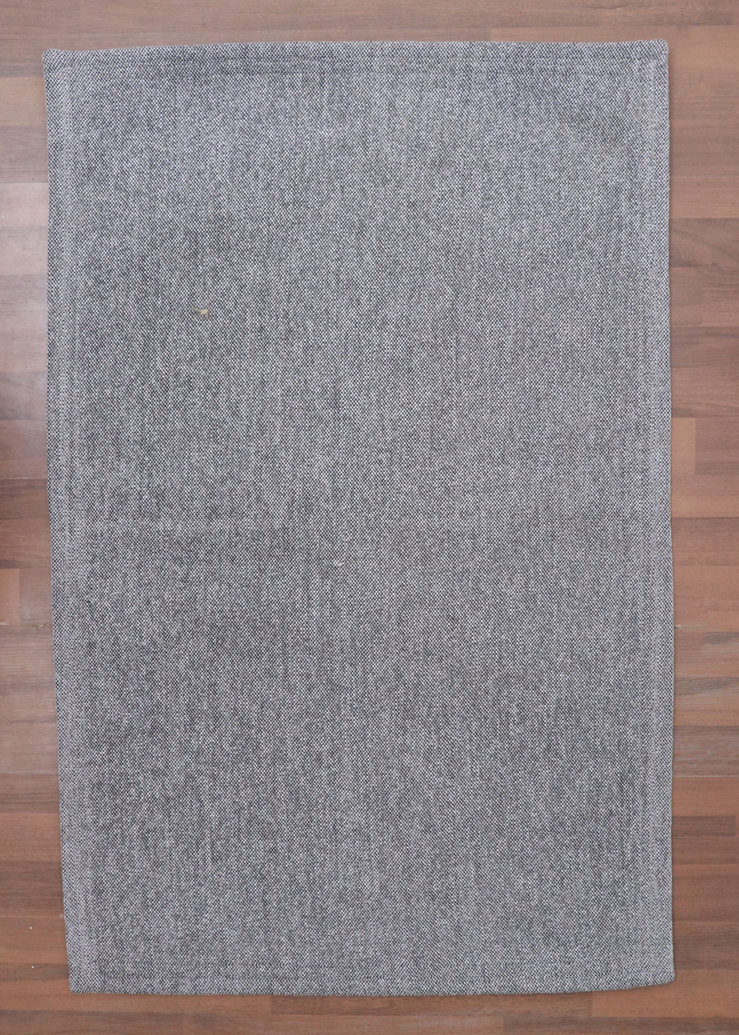 Gray & Black Plain Weave Rug
