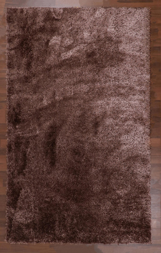 Dark Brown Shaggy Rug